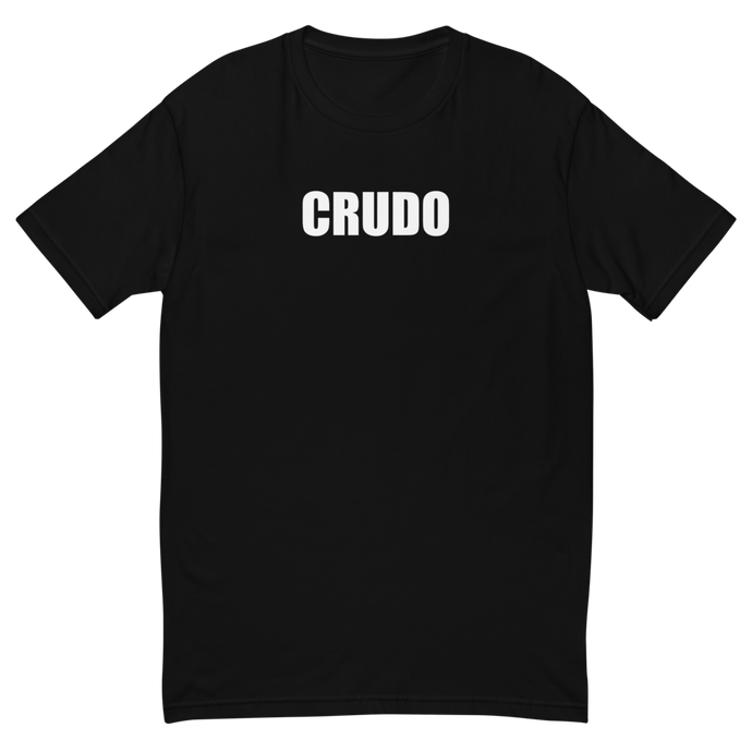 Crudo Mens Tee White Letters