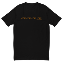 Load image into Gallery viewer, Chanclawear Brown Logo Stripe Mens Tee