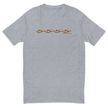 Load image into Gallery viewer, Chanclawear Brown Logo Stripe Mens Tee