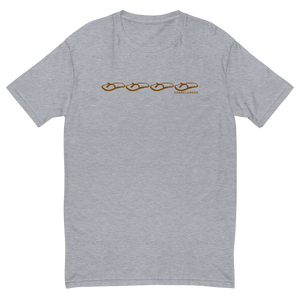 Chanclawear Brown Logo Stripe Mens Tee