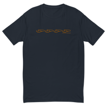 Load image into Gallery viewer, Chanclawear Brown Logo Stripe Mens Tee