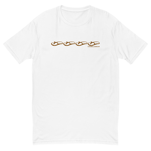 Chanclawear Brown Logo Stripe Mens Tee