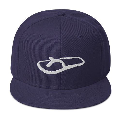 Chancla Icon Blue Snapback Hat